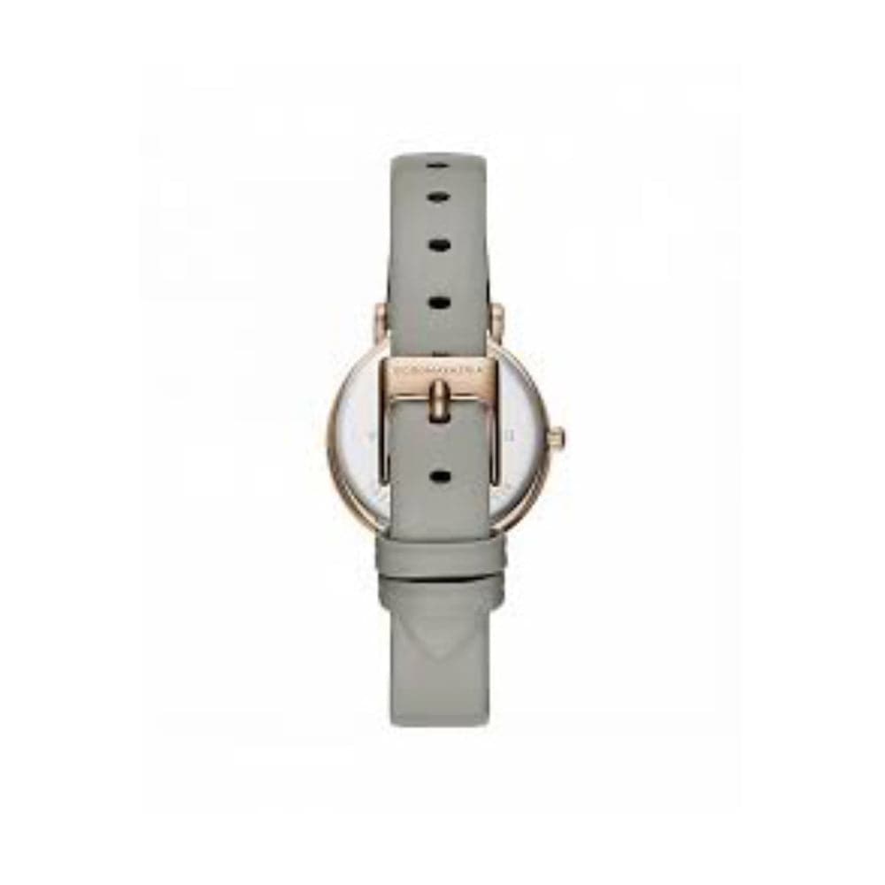 BCBGMAXAZRIA QUARTZ ROSE GOLD GREY LEATHER STRAP BG50821002 WOMEN'S WATCH - H2 Hub Watches