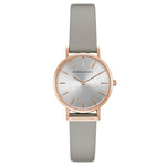 BCBGMAXAZRIA QUARTZ ROSE GOLD GREY LEATHER STRAP BG50821002 WOMEN'S WATCH - H2 Hub Watches