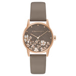 BCBGMAXAZRIA QUARTZ BROWN FLORAL LEATHER BG50827001 WOMEN'S WATCH - H2 Hub Watches
