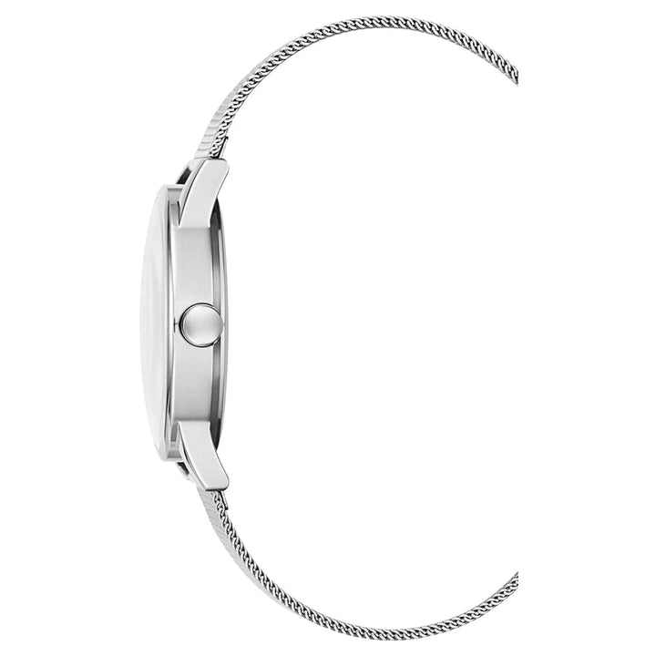 BCBGMAXAZRIA QUARTZ FLORAL SILVER MESH BG50827003 WOMEN'S WATCH - H2 Hub Watches