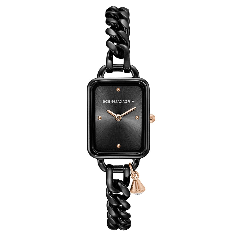 BCBGMAXAZRIA QUARTZ BLACK STAINLESS STEEL BG50845002 WOMEN'S WATCH - H2 Hub Watches