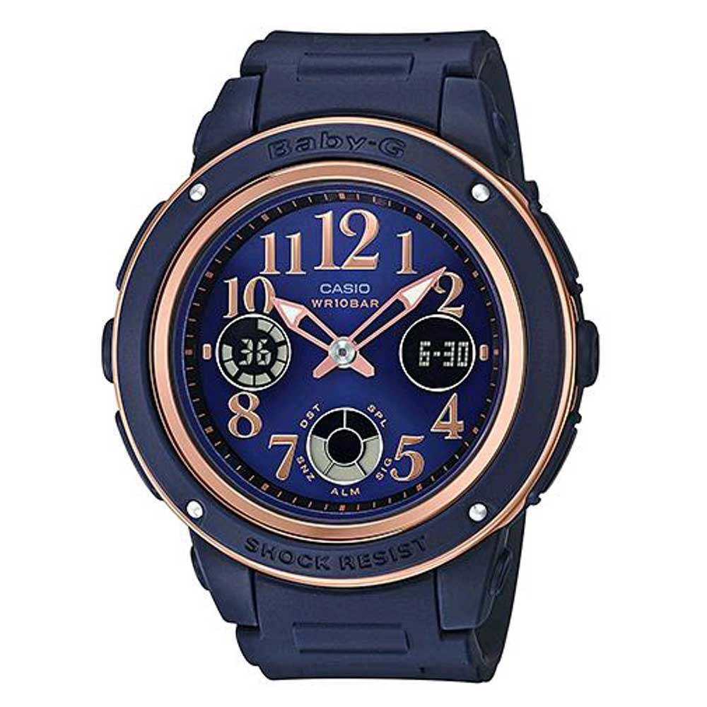CASIO BABY-G BGA-150PG-2B2DR DIGITAL QUARTZ BLUE RESIN WOMEN'S WATCH - H2 Hub Watches