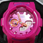 CASIO BABY-G BGA-185FS-4ADR DIGITAL QUARTZ PINK RESIN WOMEN'S WATCH - H2 Hub Watches