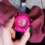 CASIO BABY-G BGA-185FS-4ADR DIGITAL QUARTZ PINK RESIN WOMEN'S WATCH - H2 Hub Watches
