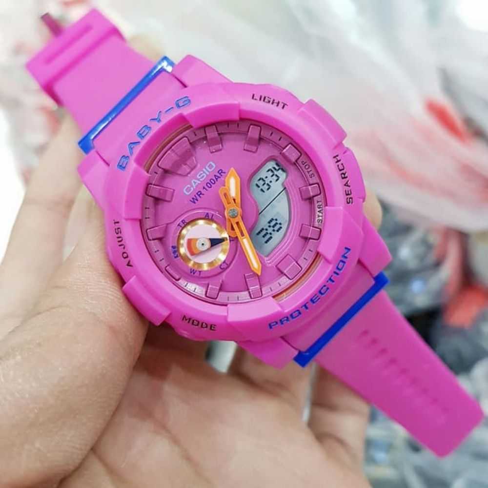 CASIO BABY-G BGA-185FS-4ADR DIGITAL QUARTZ PINK RESIN WOMEN'S WATCH - H2 Hub Watches