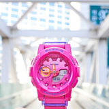CASIO BABY-G BGA-185FS-4ADR DIGITAL QUARTZ PINK RESIN WOMEN'S WATCH - H2 Hub Watches