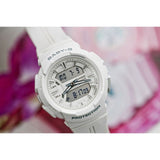 CASIO BABY-G BGA-240BC-7ADR WHITE RUBBER STRAP WOMEN'S WATCH