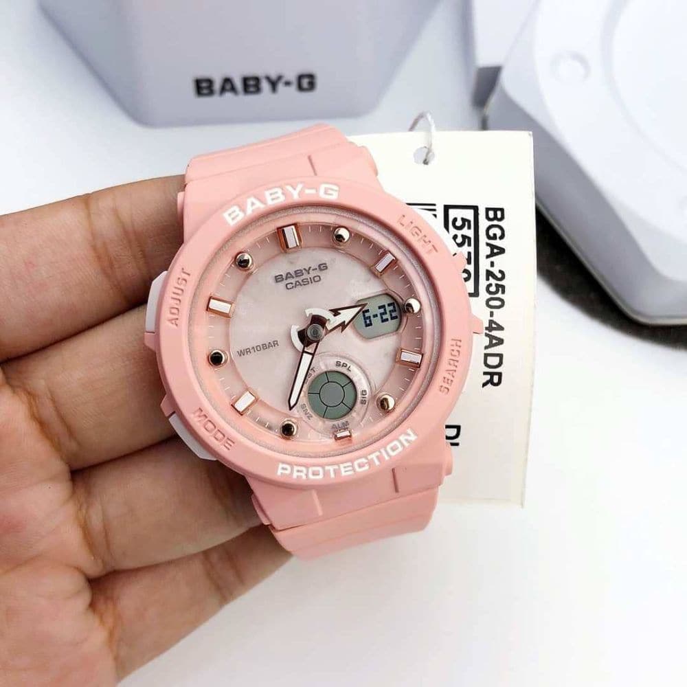 CASIO BABY-G BGA-250-4ADR DIGITAL QUARTZ SALMON RESIN WOMEN'S WATCH - H2 Hub Watches