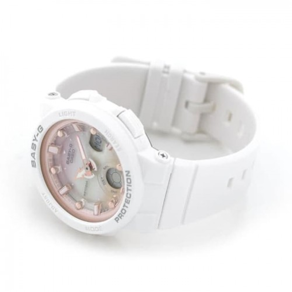 CASIO BABY-G BGA-250-7A2DR DIGITAL QUARTZ WHITE RESIN WOMEN'S WATCH - H2 Hub Watches