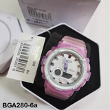 CASIO BABY-G BGA-280-6ADR PINK RESIN STRAP WOMEN'S WATCH