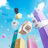 Casio Baby-G Digital White Resin Strap Women Watch BGD-565-7DR