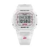 Casio Baby-G Digital White Resin Strap Women Watch BGD-565KRS-7DR-P