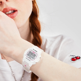 Casio Baby-G Digital White Resin Strap Women Watch BGD-565KRS-7DR-P
