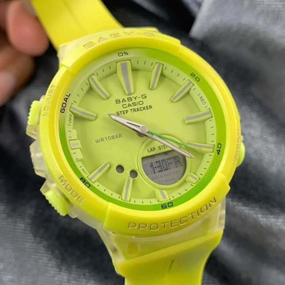CASIO BABY-G BGS-100-9ADR DIGITAL QUARTZ GREEN RESIN WOMEN'S WATCH - H2 Hub Watches