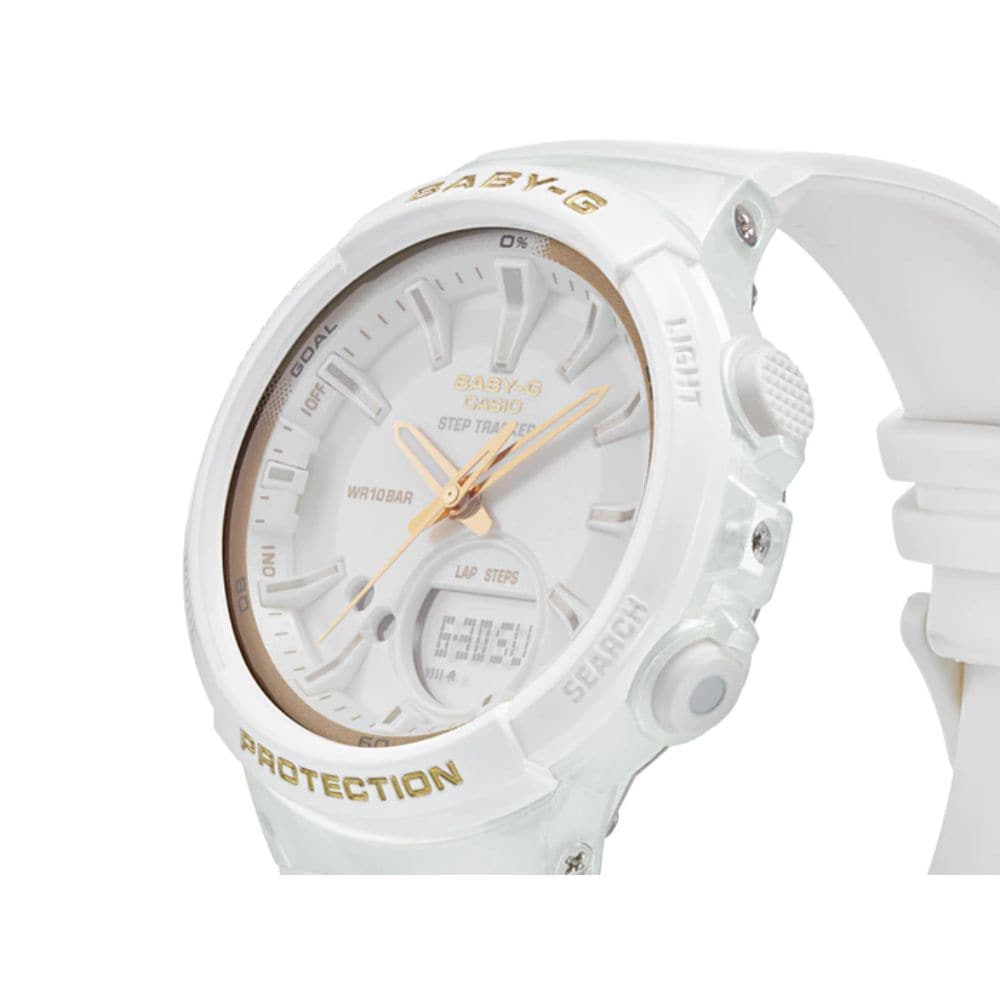CASIO BABY-G BGS-100GS-7ADR DIGITAL QUARTZ WHITE RESIN WOMEN'S WATCH - H2 Hub Watches