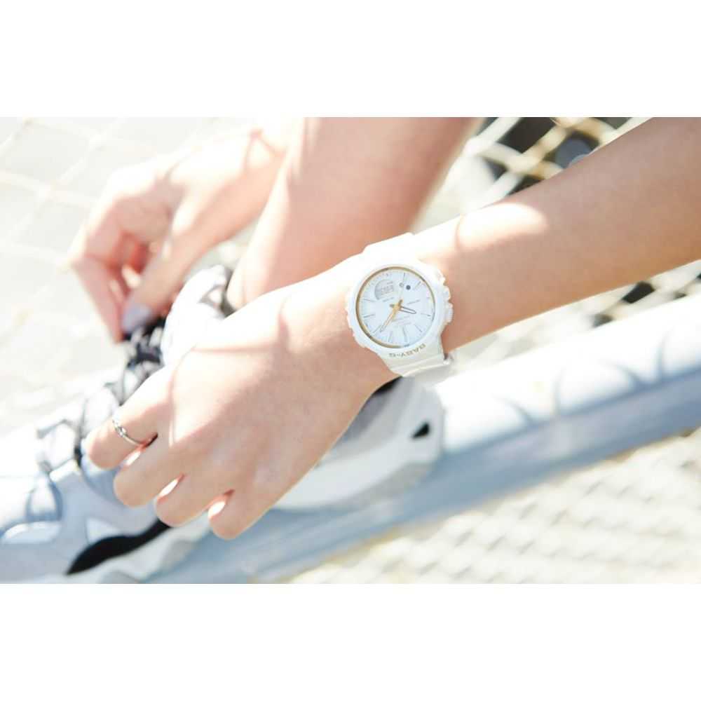 CASIO BABY-G BGS-100GS-7ADR DIGITAL QUARTZ WHITE RESIN WOMEN'S WATCH - H2 Hub Watches