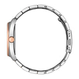 CITIZEN BI5104-57E QUARTZ SILVER AND ROSE GOLD STAINLESS STEEL WOMEN WATCH
