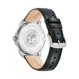 CITIZEN BM8550-14A COLLECTION ECO-DRIVE STAINLESS STEEL BLACK LEATHER STRAP MEN'S WATCH