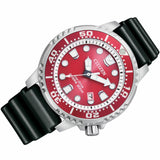 CITIZEN BN0159-15X RED DIAL POLYURETHANE BLACK STRAP MEN'S WATCH