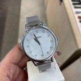 FOSSIL BQ3390 LANEY-THREE HANDS STAINLESS STEEL MESH STRAP WOMEN'S WATCH