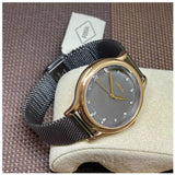 FOSSIL BQ3393 LANEY-THREE HAND SMOKE STAINLESS STEEL MESH STRAP WOMEN'S WATCH
