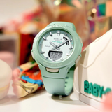 CASIO BABY-G BSA-B100CS-3ADR DIGITAL ANALOG SMARTPHONE LINK WOMEN'S SPORT WATCH