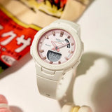 Casio Baby-G White Resin Strap Unisex Watch BSA-B100CS-7ADR