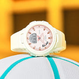 Casio Baby-G White Resin Strap Unisex Watch BSA-B100CS-7ADR