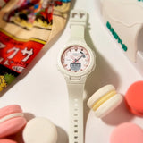 Casio Baby-G White Resin Strap Unisex Watch BSA-B100CS-7ADR