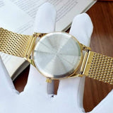 CITIZEN BV1118-84E BLACK DIAL GOLD PLATING STAINLESS STEEL MESH STRAP MEN'S WATCH