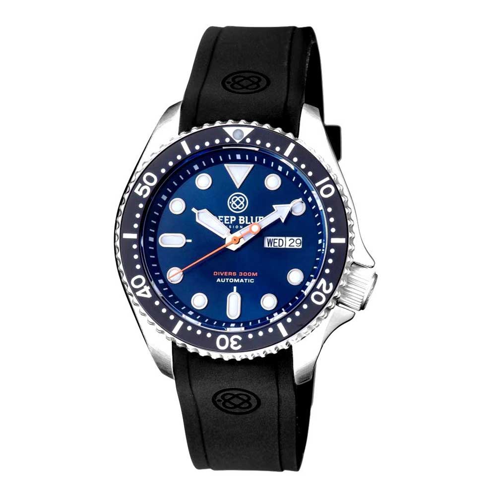 DEEP BLUE NATO DIVER #NATOBLKDARKBLUE DIVER'S WATCH - H2 Hub Watches