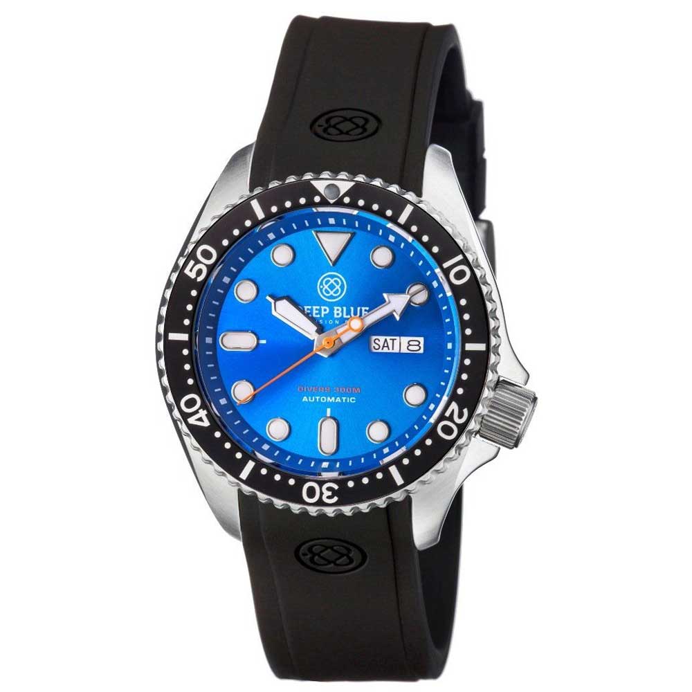 DEEP BLUE NATO DIVER #NATODIVERSSBLKLITEBLUE DIVER'S WATCH - H2 Hub Watches