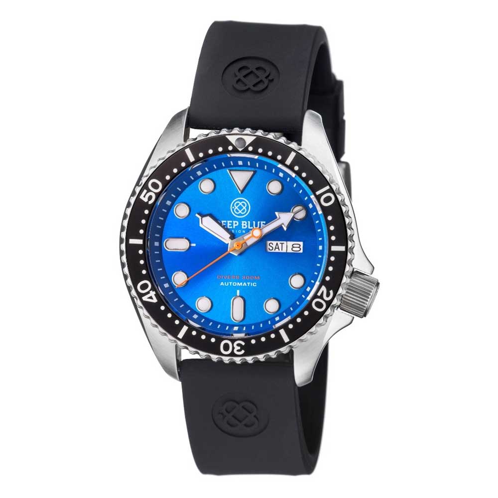 DEEP BLUE NATO DIVER #NATODIVERSSBLKLITEBLUE DIVER'S WATCH - H2 Hub Watches