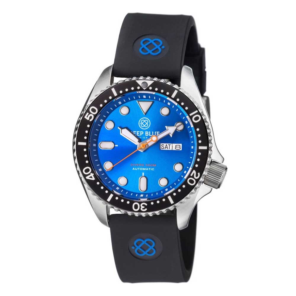 DEEP BLUE NATO DIVER #NATODIVERSSBLKLITEBLUE DIVER'S WATCH - H2 Hub Watches