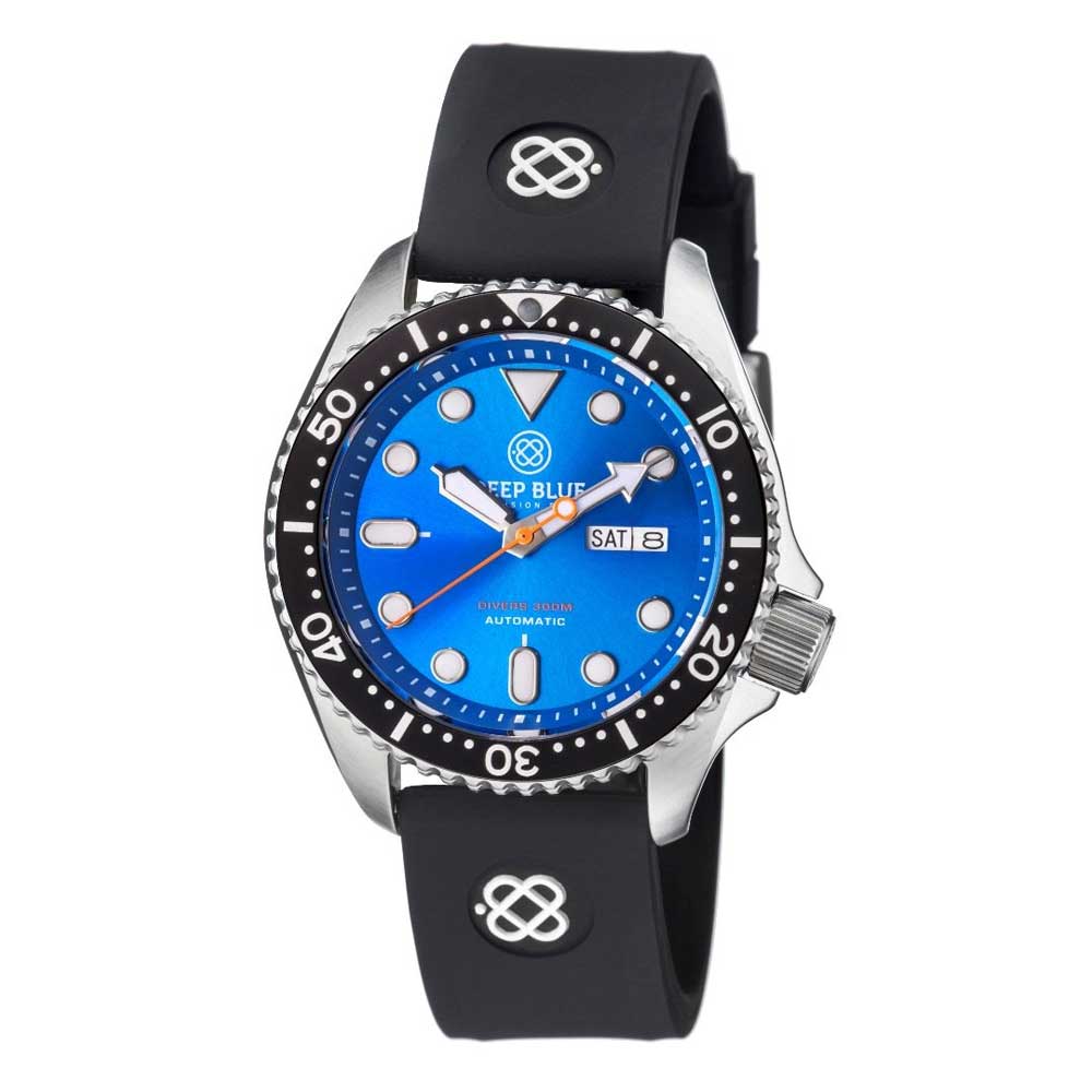 DEEP BLUE NATO DIVER #NATODIVERSSBLKLITEBLUE DIVER'S WATCH - H2 Hub Watches