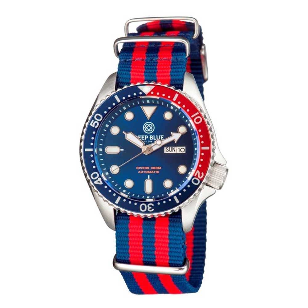 DEEP BLUE NATO DIVER #NATODIVERSSPEPSI DIVER'S WATCH - H2 Hub Watches