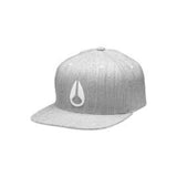 NIXON DEEP DOWN C10751473-22 GREY FF ATHLETIC FIT HAT