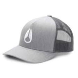 NIXON C1862070 HEATHER GRAY ICONED TRUCKER HAT