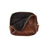 NIXON C2410400 BROWN BAYSIDE CURVED ZIP WALLET
