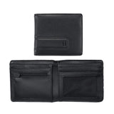 NIXON C943001 ALL BLACK SHOWDOWN BI-FOLD ZIP POCKET WALLET