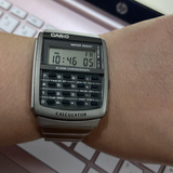 Casio General Digital With Silver Stainless Steel Strap Men Watch CA-506-1DF-P