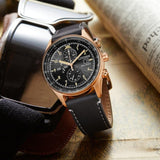 CITIZEN CA0773-15E ECO-DRIVE CHRONOGRAPH BLACK LEATHER STRAP MEN'S WATCH