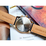 CITIZEN CA0773-15E ECO-DRIVE CHRONOGRAPH BLACK LEATHER STRAP MEN'S WATCH