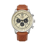 CITIZEN CA4500-16X ECO-DRIVE BROWN LEATHER MEN'S WATCH