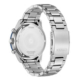 Citizen Eco-Drive Chronograph Blue Dial Stainless Steel Men Watch CA4554-84L