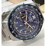 Citizen Eco-Drive Chronograph Blue Dial Stainless Steel Men Watch CA4554-84L