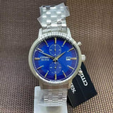 CITIZEN CA7060-88L ECO-DRIVE CHRONOGRAPH BLUE DIAL STAINLESS STEEL STRAP MEN'S WATCH