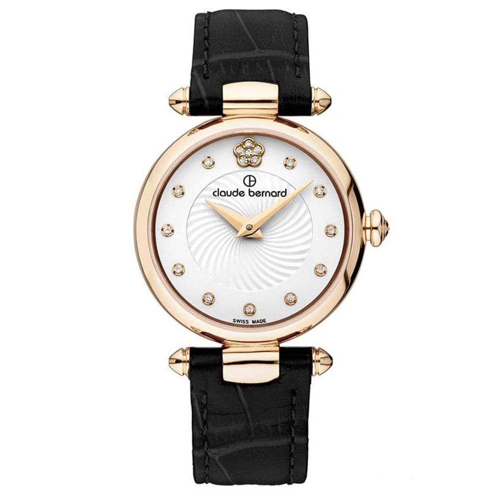 CLAUDE BERNARD SWISS MADE SWAROWSKI STONES CB20501-37R-BRPR2 WOMEN'S WATCH - H2 Hub Watches