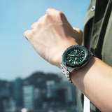 Citizen Eco-Drive CB5004-59W Men Watch Green Dial Chronograph 45mm