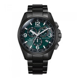 CITIZEN CB5925-82X CHRONOGRAPH GREEN DIAL BLACK STAINLESS STEEL MEN'S WATCH